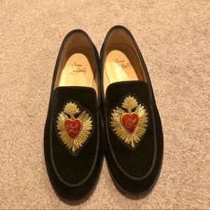 Christian Louboutin Womens Black Flat Shoes